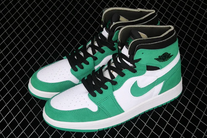 All categories Air Jordan Jordan series basketball shoes Air Jordan 1 High G version Air Jordan 1 Zoom CMFT "Stadium Green" AJ1 Joe 1 white and green stitching CT0978-300